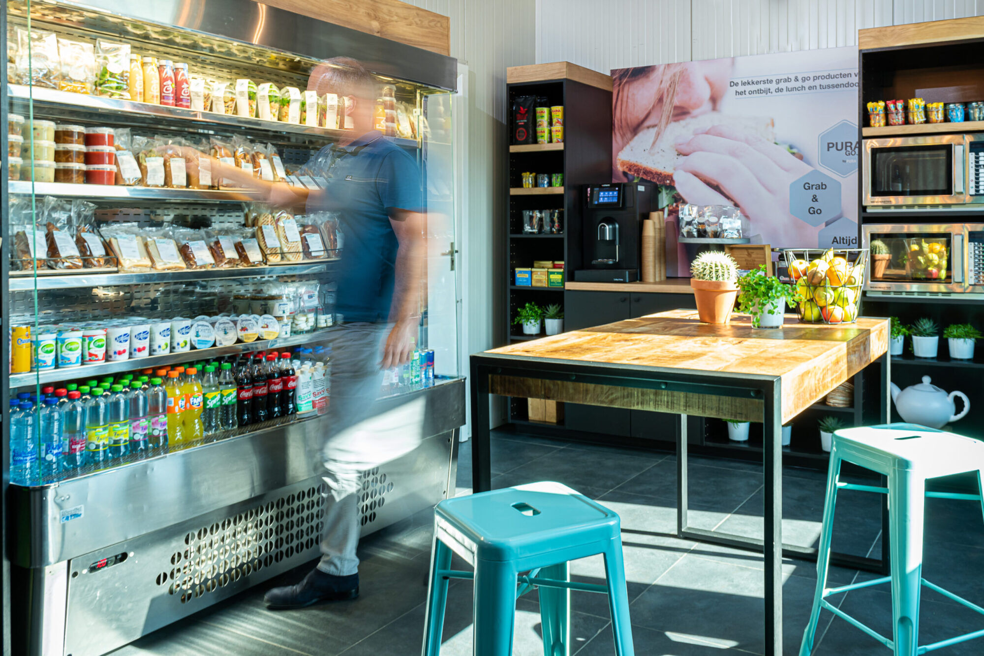 PURA GO mini market bij een Multi tenant omgeving