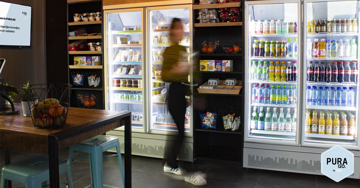 PURA GO mini market bij een middelgroot productiebedrijf met 150 medewerkers
